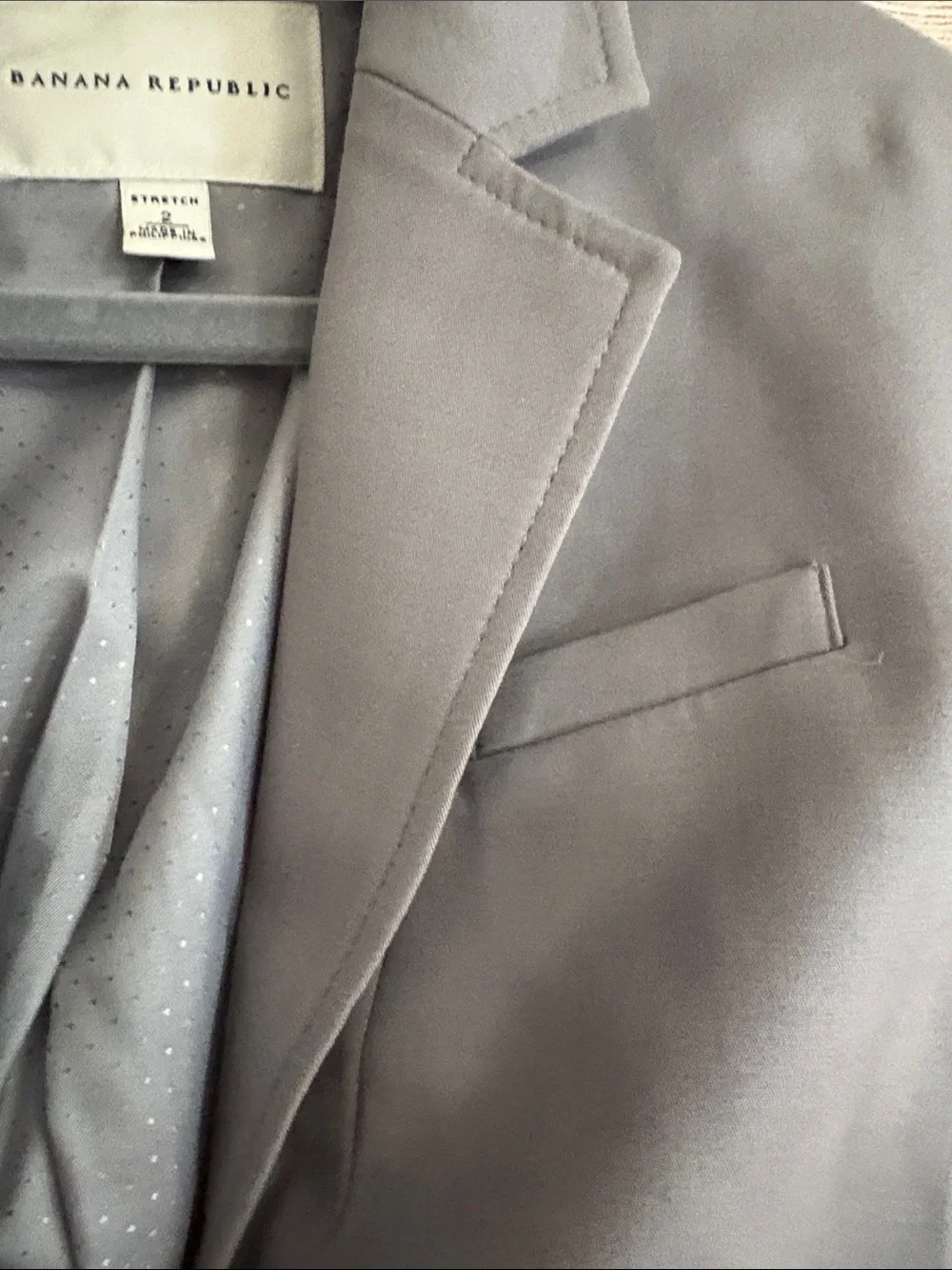 Banana Republic Gray Stretch Blazer